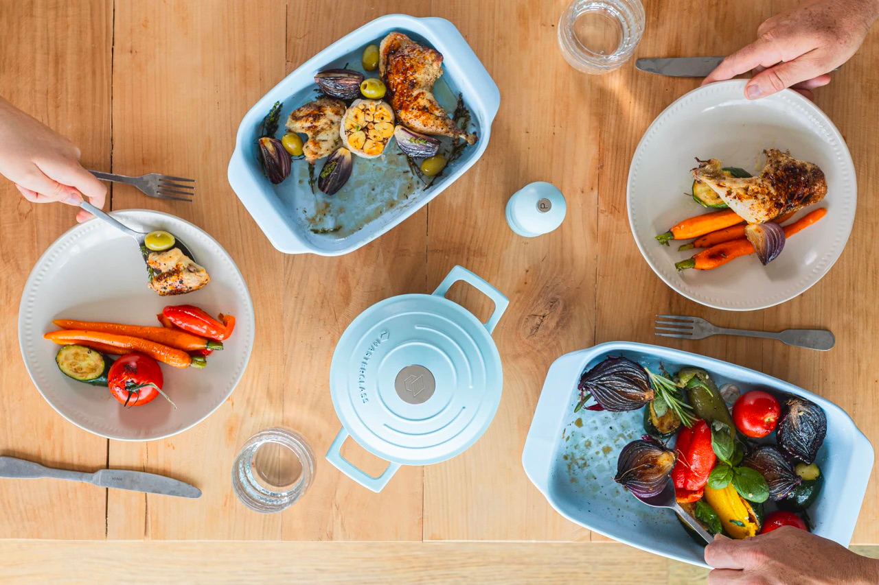 Zapékací mísa MasterClass 30 x 21 cm pastelově modrá9